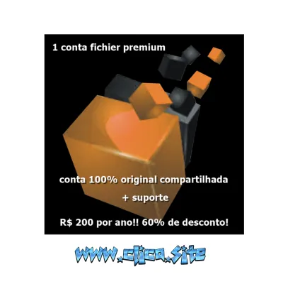 Conta Premium 1Fichier - 90 Dias ou 365 dias